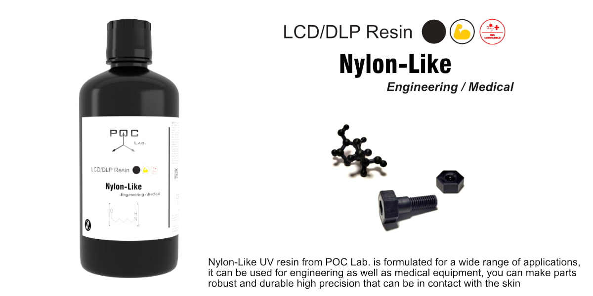 POC Lab. Résine Nylon-Like Biocompatible