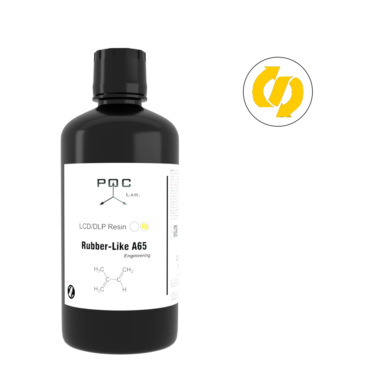 POC Lab. Résine UV Rubber like A65 White